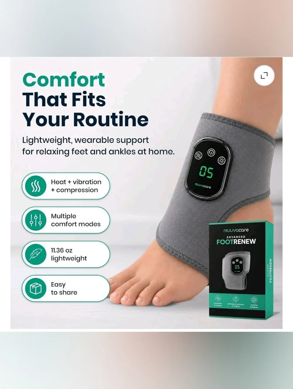 Rejuvacare Foot Renew Triple Method Massager,Footrenew Massager 2 Pack